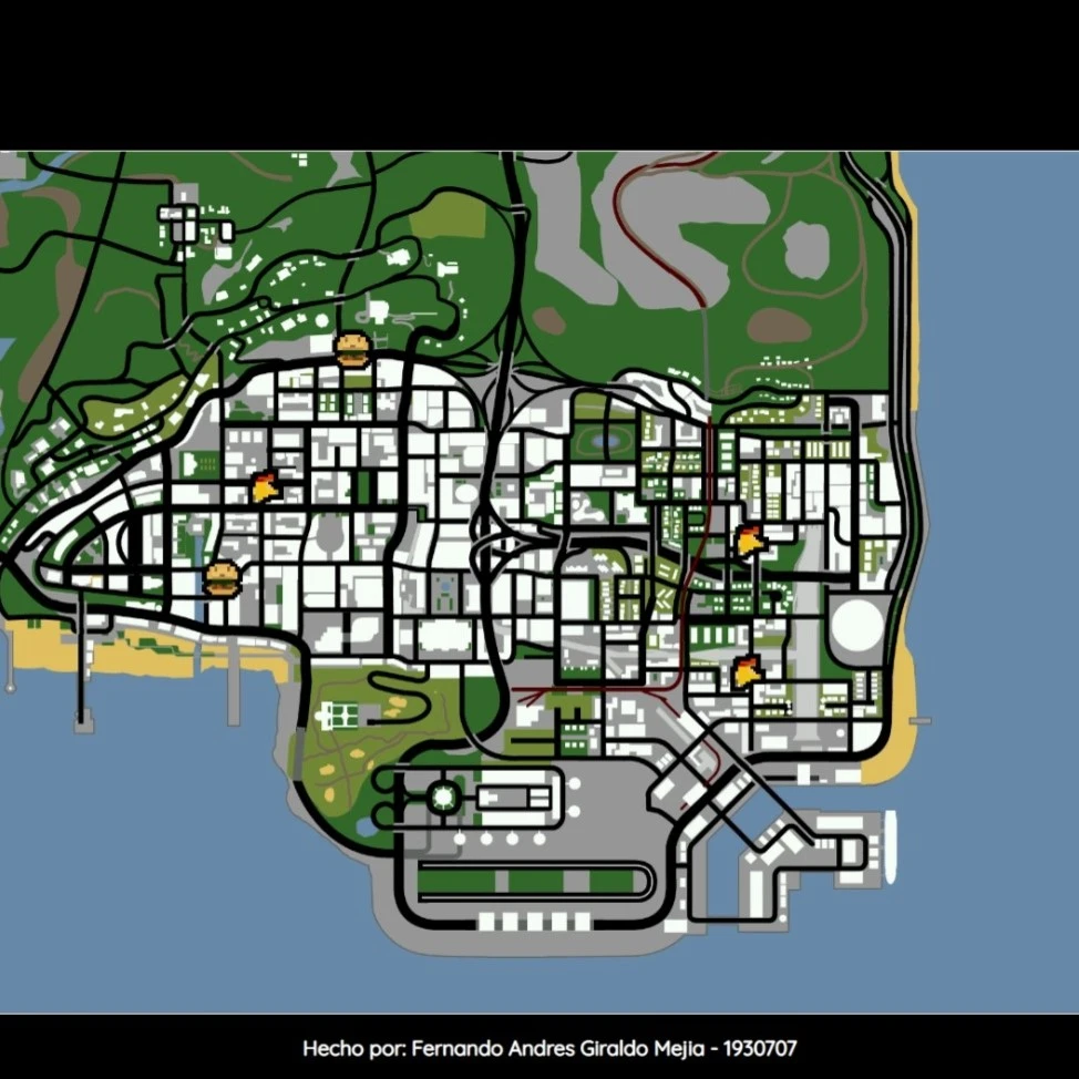 Mapa de GTA San Andreas (miniatura)